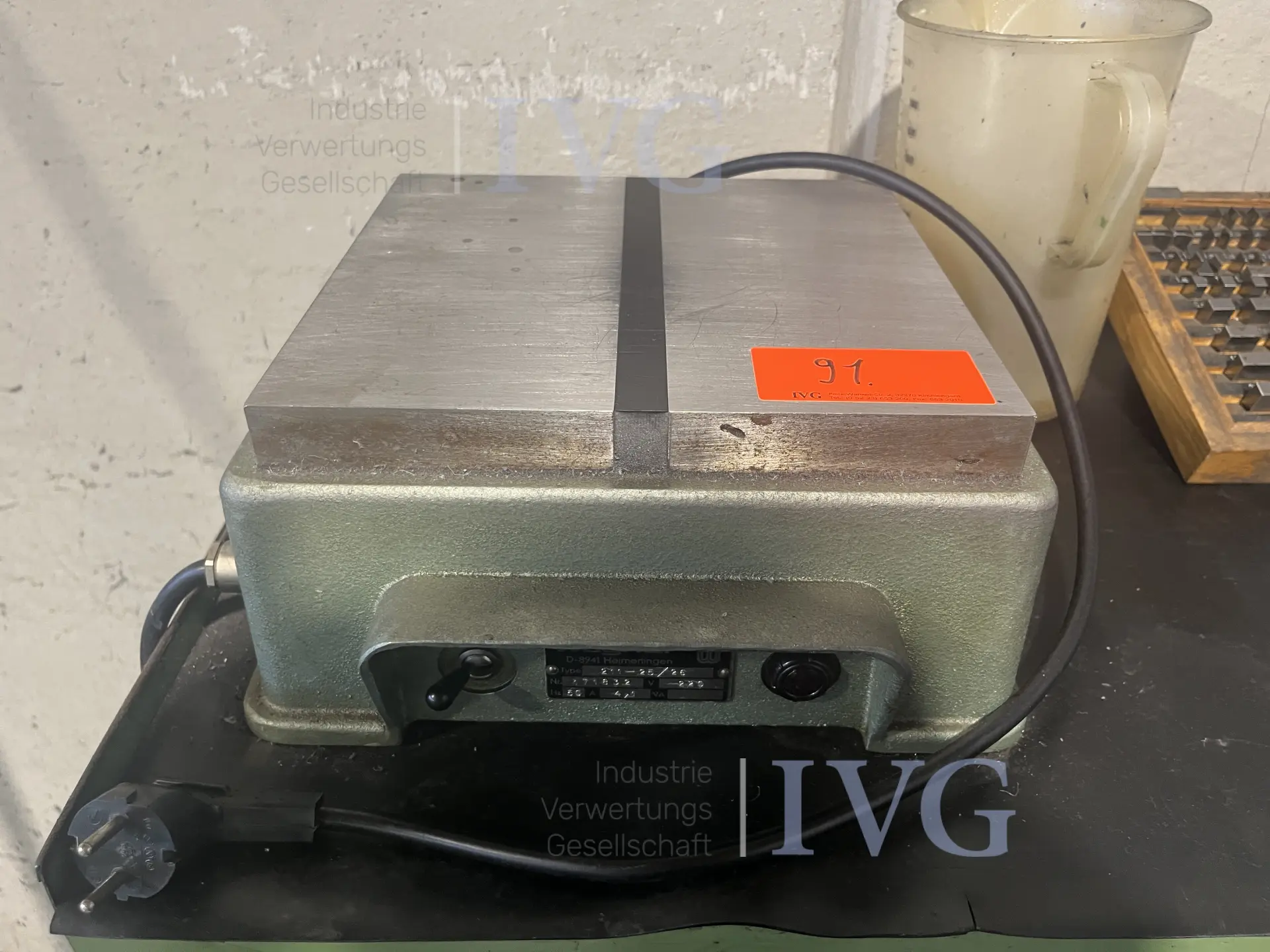 Entmagnetisierplatte WAGNER 211-25/26